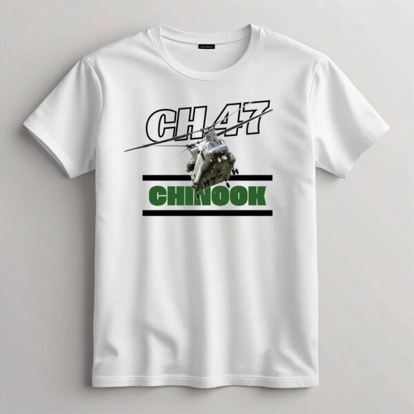 Boeing CH-47 Chinook W T-shirt 100% Cotton - Biowash